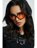Женские овальные солнцезащитные очки с красными линзами X158 (905158) - оригинальная одежда, 2