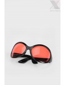 Жіночі овальні сонцезахисні окуляри з червоними лінзами X158 (905158) - цена, 4