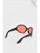 Жіночі овальні сонцезахисні окуляри з червоними лінзами X158 (905158) - 3, 8