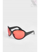 Women's Oval Sunglasses with Red Lens X158 (905158) - 7, 16