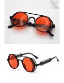 Круглые солнцезащитные очки Grunge Punk - красные (905135) - 4, 10