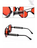 Круглые солнцезащитные очки Grunge Punk - красные (905135) - цена, 4