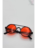 Круглые солнцезащитные очки Grunge Punk - красные (905135) - 3, 8