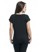 Long Women's T-shirt with Zipped Print (102227) - 3, 8