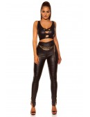 Leather-Look Harness Top KC2195 (102195) - 5, 12