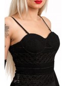 Textured Push-up Bustier Top (102222) - материал, 6