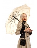Жіноча парасолька від сонця з вишивкою (кремова) (402012) - материал, 6