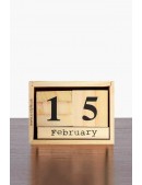Wooden Perpetual Cubes Calendar (924005) - foto