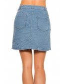 Denim Short Skirt with Press-Stud Fastening KC173 (107173) - материал, 6