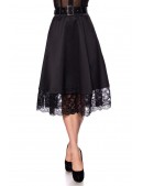 Wide Vintage Skirt with Lace (107170) - цена, 4