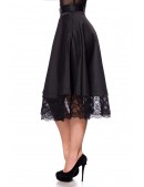 Wide Vintage Skirt with Lace (107170) - 3, 8