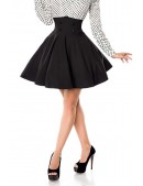 Black Flared High Waisted Skirt (107134) - 4, 10