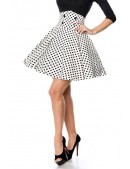 Polka Dot Short Skirt with Corset Belt (107135) - оригинальная одежда, 2