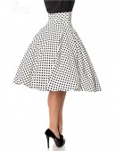 Винтажная широкая юбка с высоким поясом (107132) - оригинальная одежда, 2
