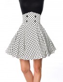 Polka Dot Short Skirt with Corset Belt (107135) - foto