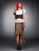 Steampunk Mullet Skirt with Straps X121 (107121) - foto