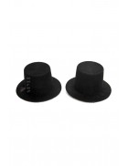 Black Mini Hats (2 pcs)