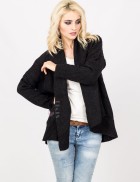 Women's Black Knit Cardigan Jacket XC4121