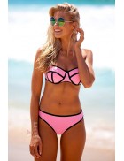 Neoprene Pink Bikini Swimsuit