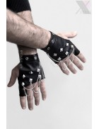 Мужские перчатки без пальцев с цепями C1185