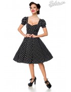 Vintage Polka Dot Short Sleeve Dress