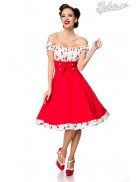Red Rockabilly Dress with Cherries