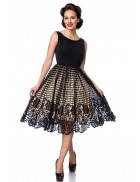 Vintage Premium Dress with Lace Skirt B484