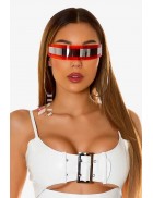 Cyberpunk Red Futuristic Glasses 