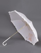 Біла весільна парасолька Sponsa