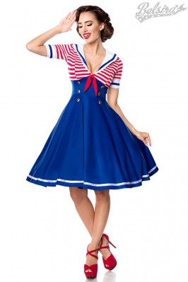 Belsira Navy Style Swing Dress