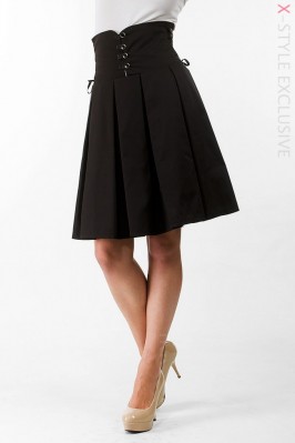 Плиссированная юбка с высокой талией X-Style