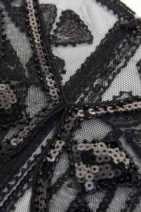 Нарядная мантия-шаль с пайетками UF-Vintage