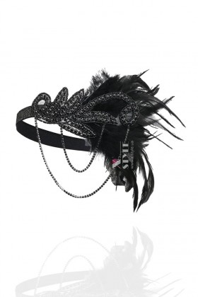 Набор аксессуаров Гэтсби (повязка, серьги, браслет, перчатки)