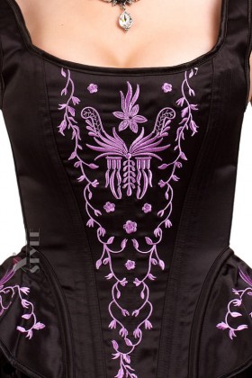 Demoniq Skull Embroidered Corset X1165