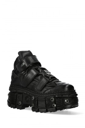 Ботинки кожаные на высокой платформе New Rock-285