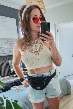 Круглые солнцезащитные очки Grunge Punk - красные