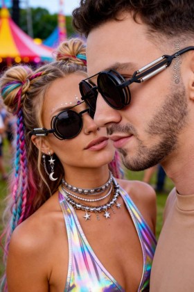 Men's & Women's Fashion Sunglasses with Springs + Pouch