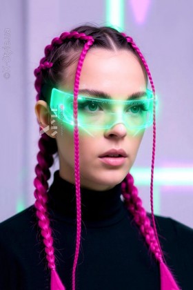 LED очки Cyberpunk Futuristic Light