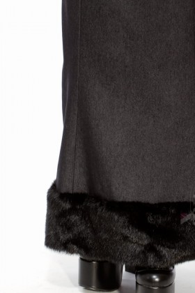 Длинная юбка на флисе с мехом X-Style