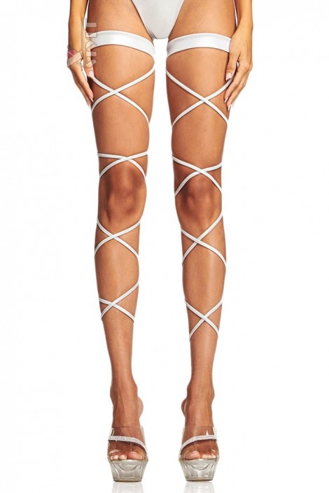 White Leg Wraps Stockings (903008)