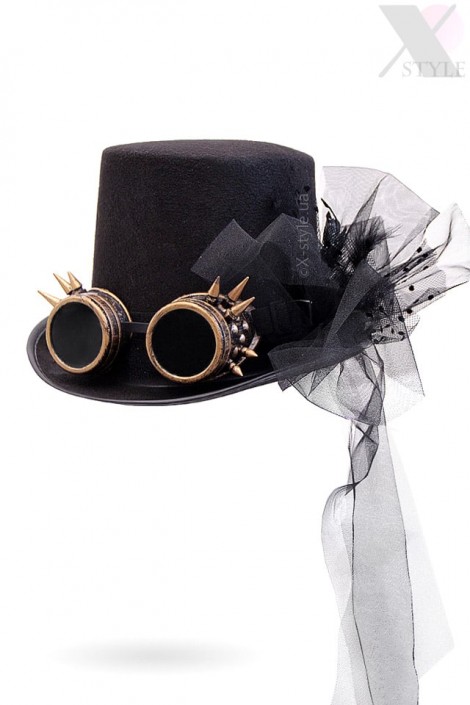 Women's Steampunk Top Hat with Goggles XA1462 (5011462)