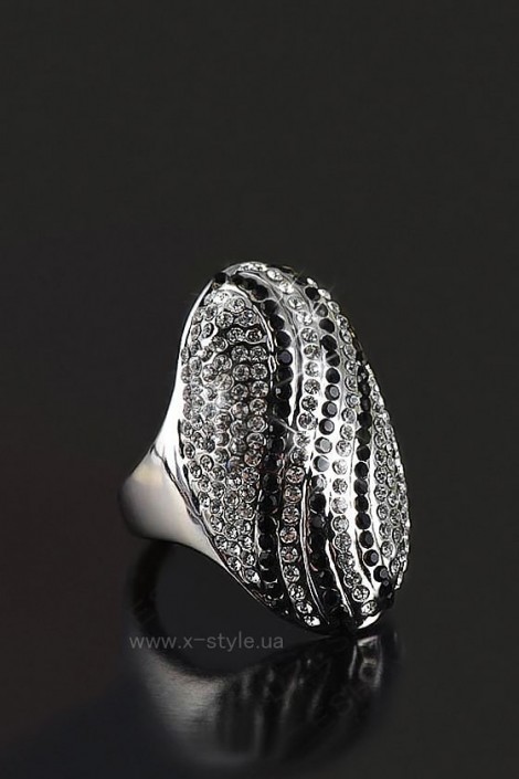 Массивное овальное кольцо с камнями XJ8174 (708174)