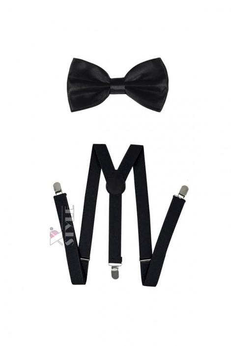 Gatsby Gentleman's Set (suspenders, bow tie) (611023)
