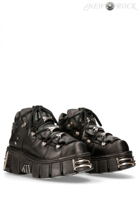 New Rock Platform Leather Boots (314003)
