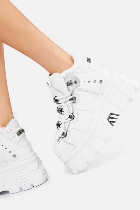 White Chunky Platform Sneakers B4004 (314004)