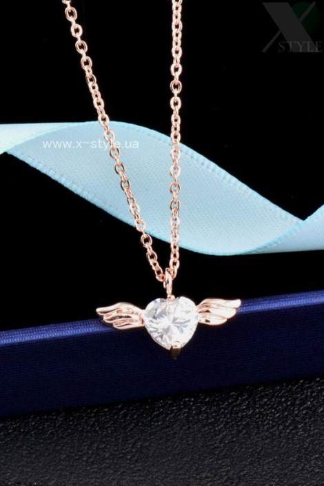 Rose Gold-Plating Necklace with Cubic Zirconia (707045)