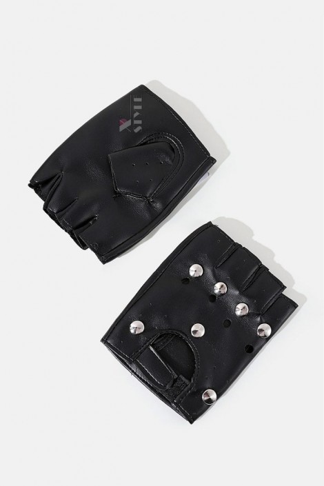 Men's Faux Leather Fingerless Gloves XT184 (601184)