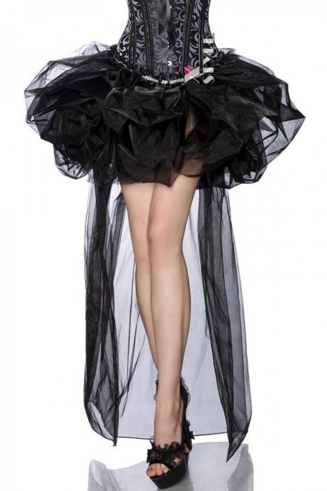 Полупрозрачная юбка-балеринка со шлейфом (107223)