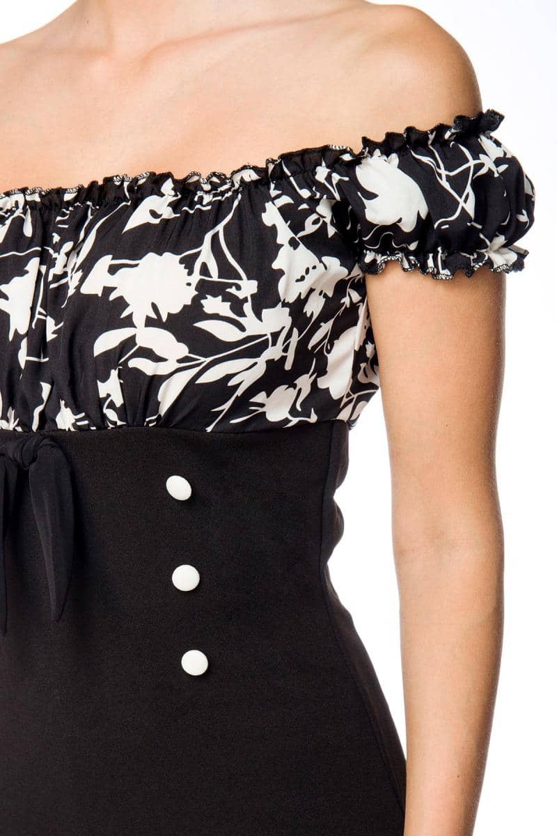 Retro Blouse with Floral Top, 7