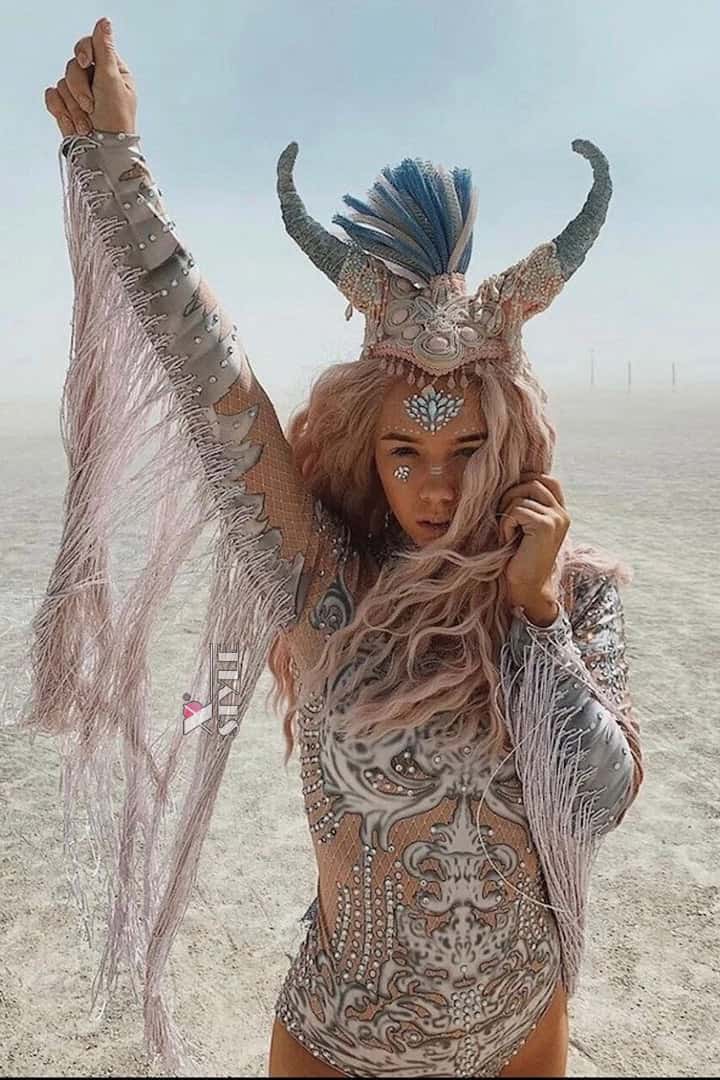 Фестивальное боди в стиле Burning Man, 3